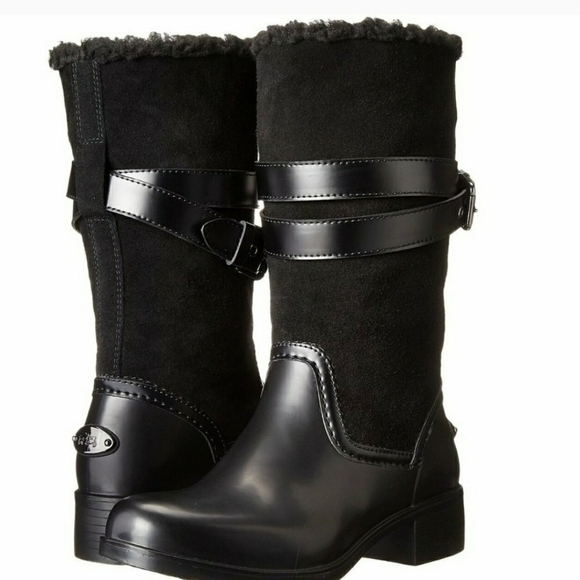 💥NEW💥 COACH ZENA WINTER MOTO BOOTS SZ 7 - Picture 1 of 10